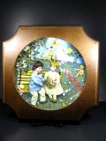 Reco Collectors Plate 1983 First Love Arabelle Frame